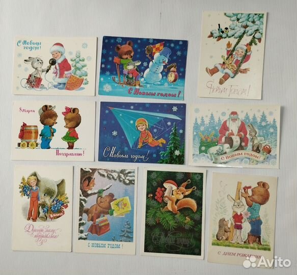 Открытки. Зарубин. Чистые. Редкие