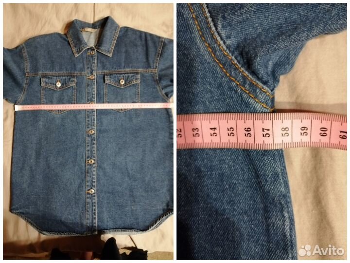 Джинсовая куртка-рубашка жен.новая 44-46 Vilatte