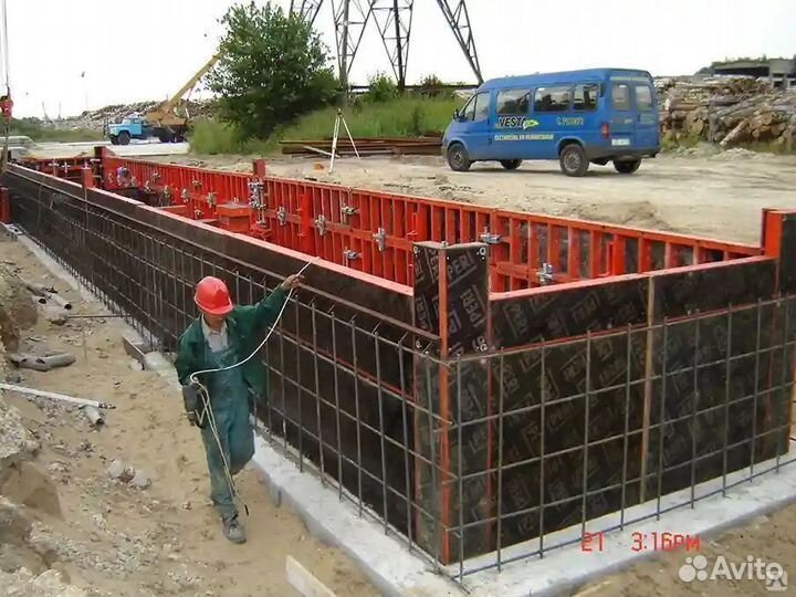 Фанера ламинированная для опалубки б/у