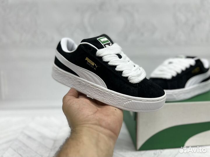 Кеды puma suede xl черные