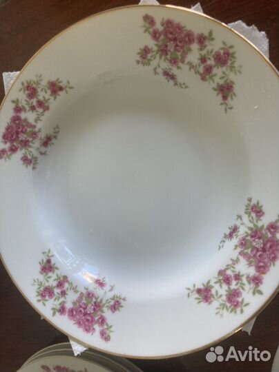 Тарелки глубокие фарфор Япония 6 шт, новые