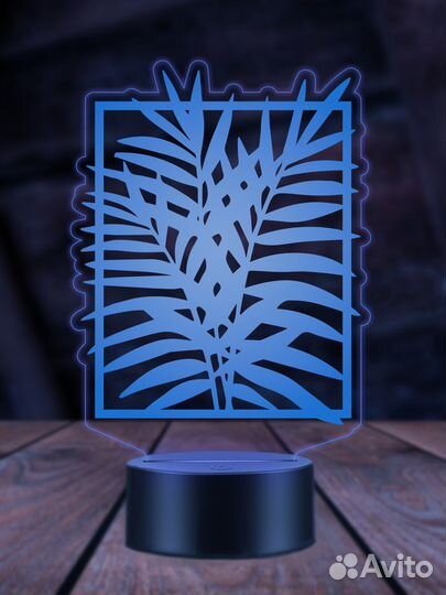Папоротник ночник светильник
