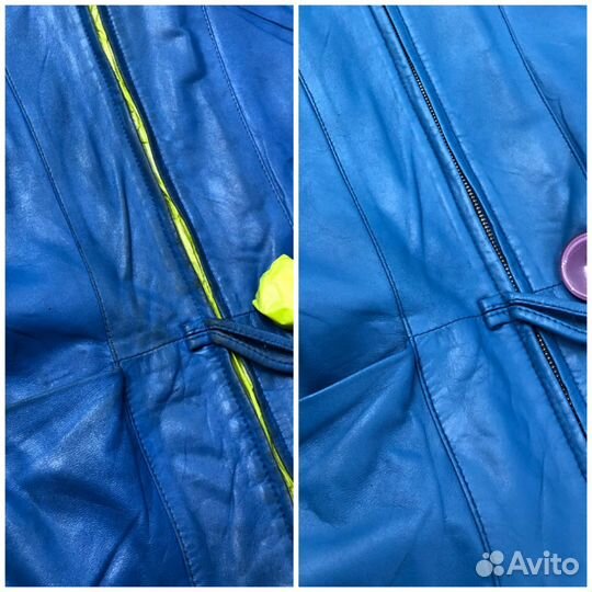 Покраска и реставрация кожаной куртки