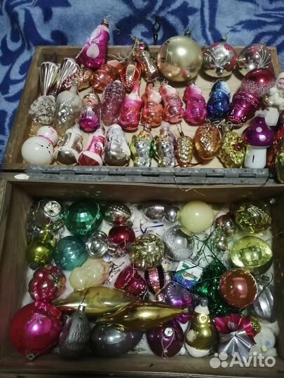 Елочные игрушки СССР советские