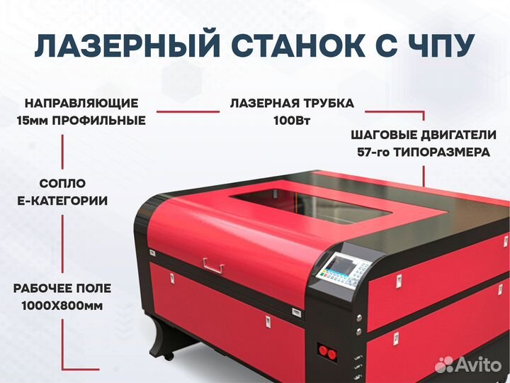 Лазерный станок 1080 с чпу в наличии *