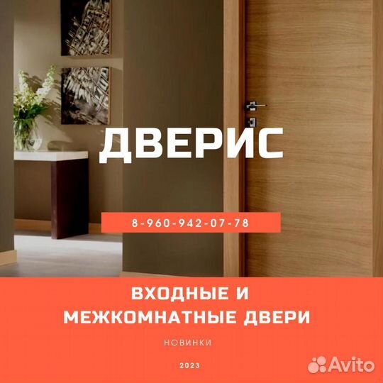 Дверь входная с зеркалом