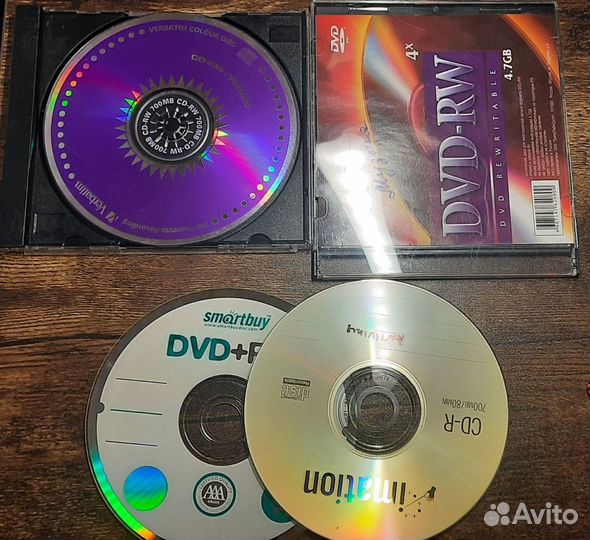 Болванки cd-r и dvd-rw 19 штук, цена за все