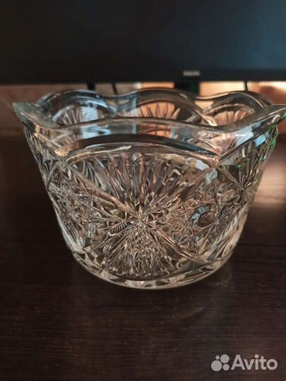 Конфетница хрусталь СССР