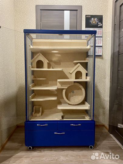 Клетка-витрина для грызунов