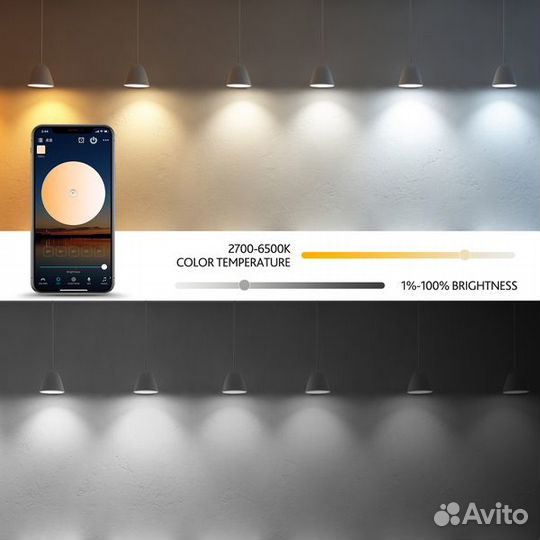 Умная лампочка (E27,10Вт, Wi-Fi,Bluetooth)(OS16 )