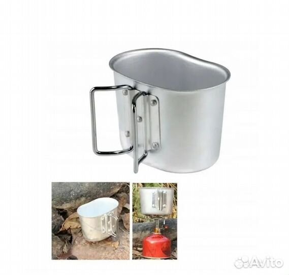 Фляга армейская с котелком