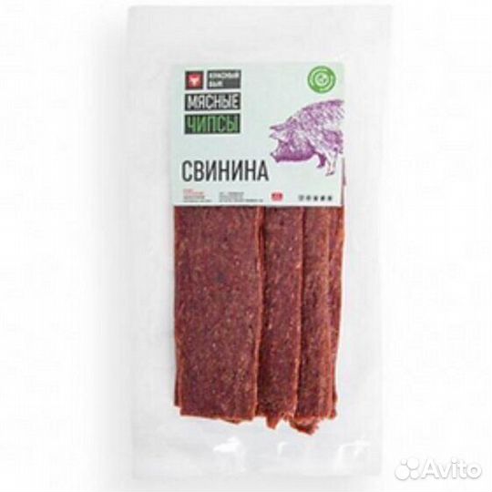 Мясные чипсы Красный Бык из Свинины 100г