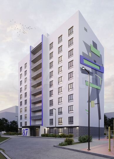 3-к. квартира, 87,7 м², 4/10 эт.