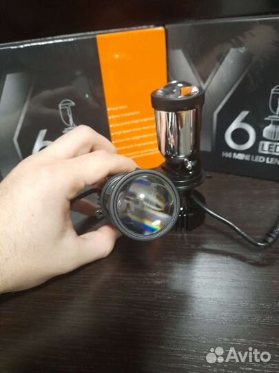 Светодиодные Led лампы H4,H7,с линзой