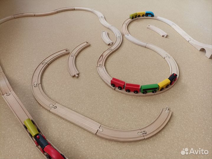 Деревянная железная дорога Икеа