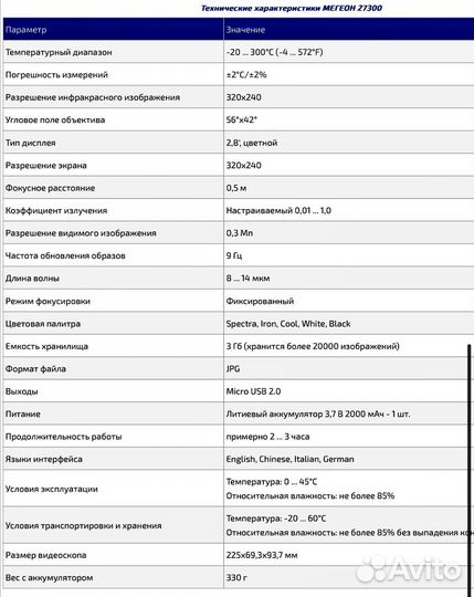 Тепловизор с поверкой аренда прокат