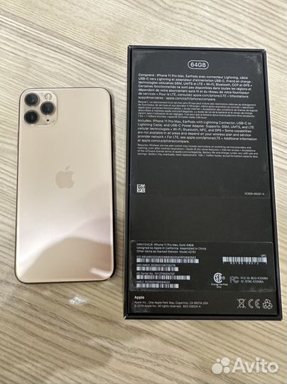 iPhone 11 pro max 64gb Gold