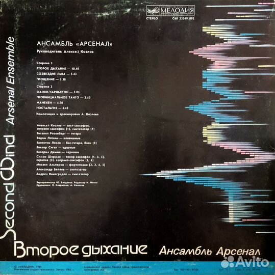 Пластинка виниловая 