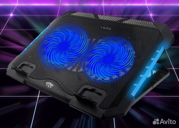 Новая охлажд подставка для ноутбука с подсветкой