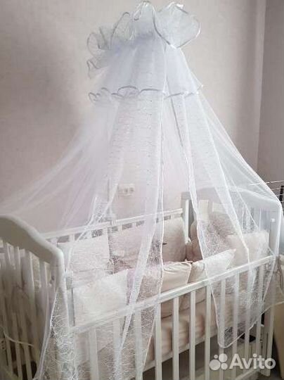 Балдахин и бортики в кроватку