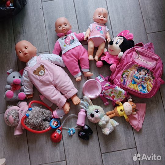 Пупсы игрушки куклы пакетом