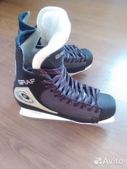 Коньки новые graf 44-45р., 30см