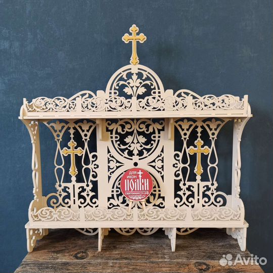 Полка для икон Иконостас Модель 54 Красный угол 1