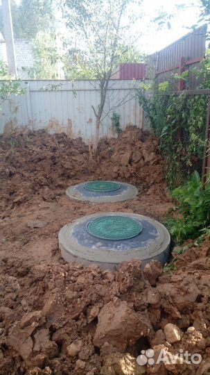 Септик из бетонных колец