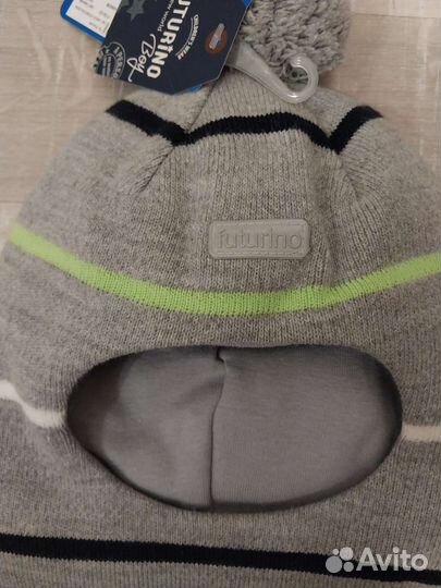 Шапка шлем для мальчика 50 52