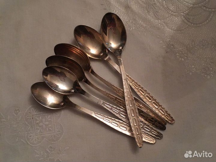 Мельхиор Ложки Чайные. зиш Кольчугино Прибалтика