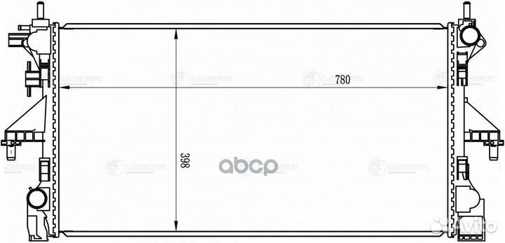 Радиатор охл. LRc 1610 luzar