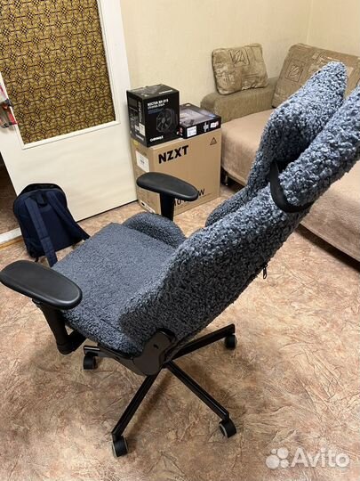 Кресло игровое Knight T1 синий