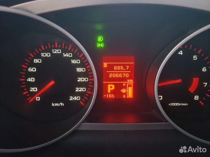 Mitsubishi Outlander 2.4 CVT, 2008, 206 000 км