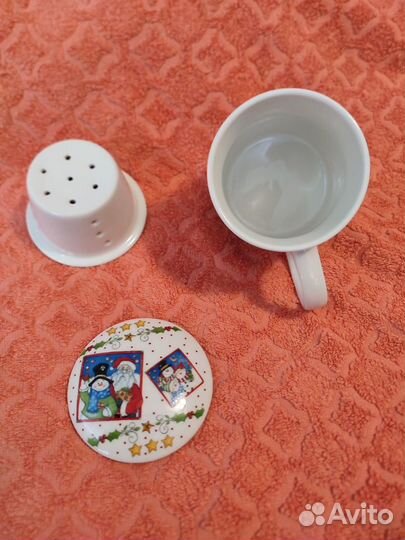 Кружка заварочная, наволочка с пайетками