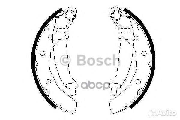 Колодки тормозные барабанные 0986487628 Bosch