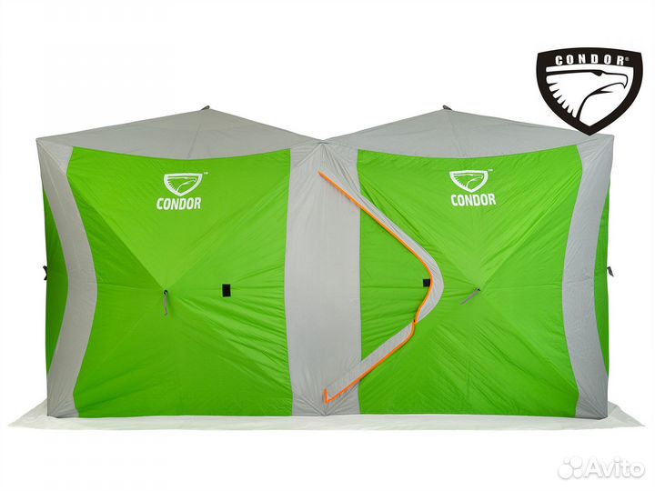 Палатка куб прямоугольная зимняя 2 х 4 метра