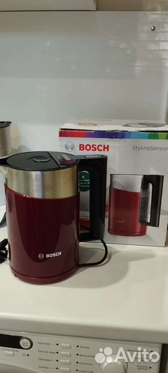 Чайник bosch TWK861P4RU вишнёвый