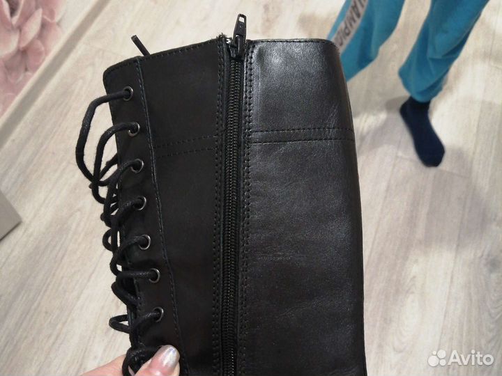 Женские сапоги из натуральной кожи