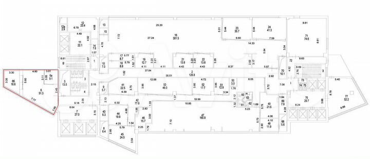 Сдам офисное помещение, 92.4 м²