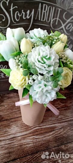 Букет из мыла ручной работы