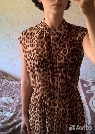 Леопардовое платье