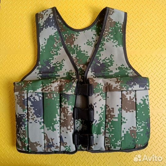 Жилет утяжелитель с грузом 16 кг