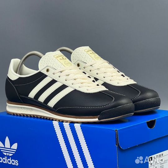 Adidas SL 72 Core Black Leather Черные
