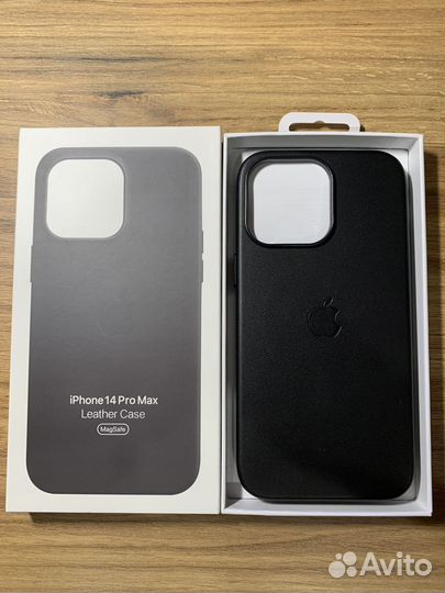 Кожаный чехол для iPhone 14 pro max