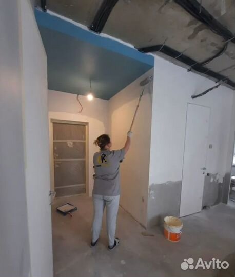 Ремонт квартир поклейка обоев шпаклевка штукатурка