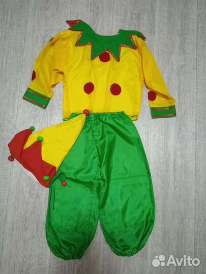 Новогодний костюм скомороха (петрушка)