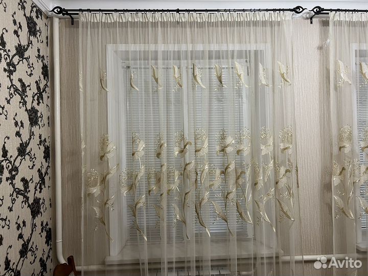 Шторы с корнизом