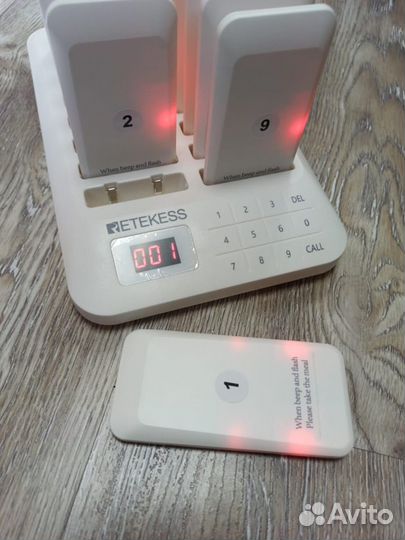 Система вызова на 16 пейджеров для фаст-фуда