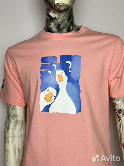 Футболка nasa с гусями интересный цвет