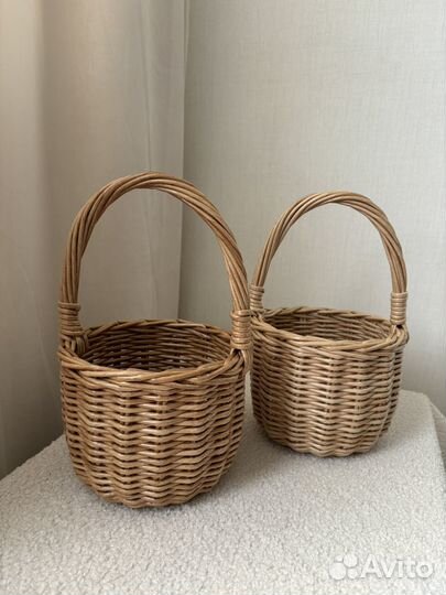 Плетеная корзина, лукошко